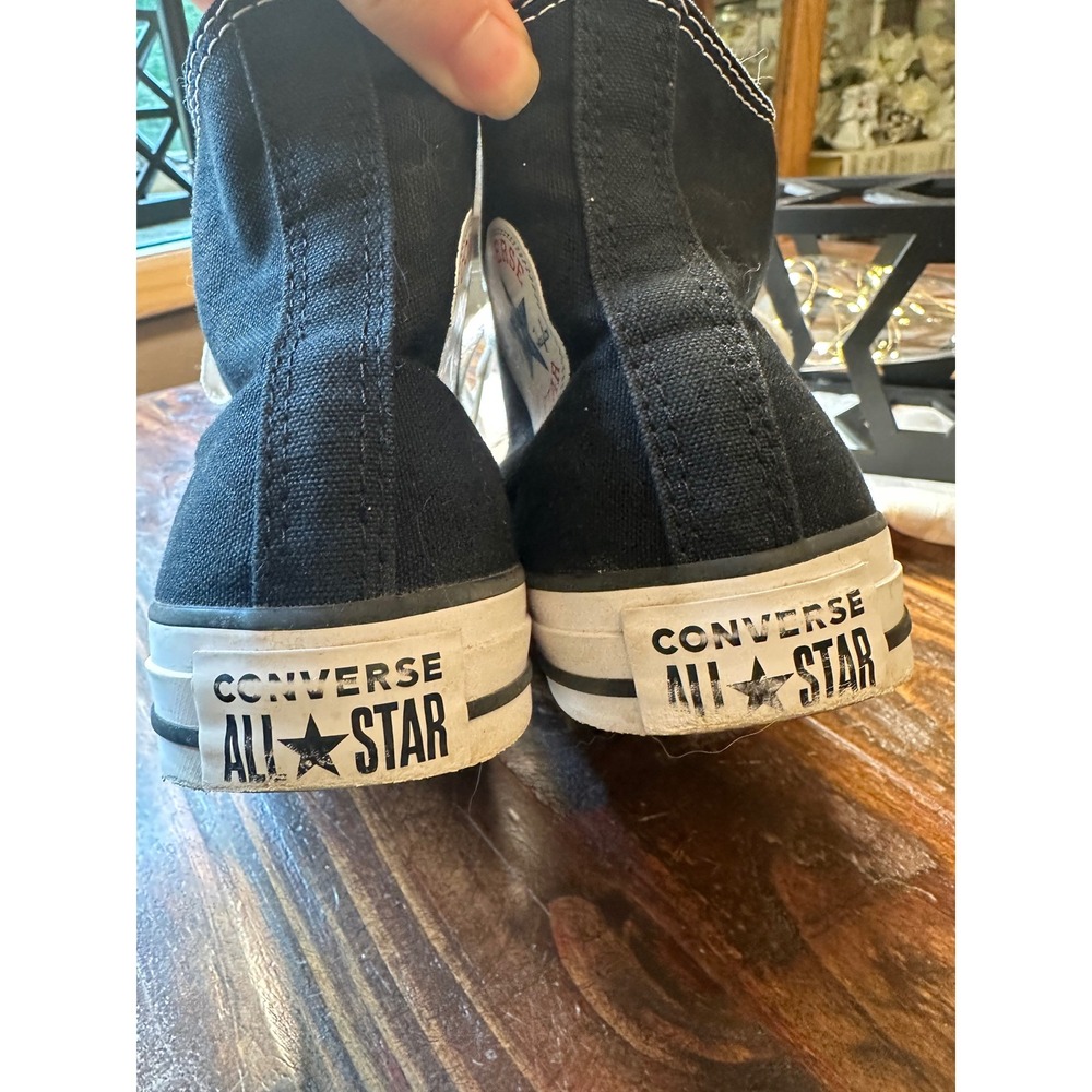 Converse Chuck Taylor All Star High Top Sneakers Black White Canvas Men 5 or W 7 - Picture 5 of 10